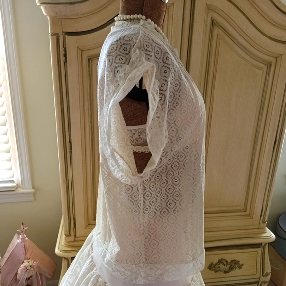 STUNNING, ANTIQUE EDWARDIAN TROUSSEAU LACE BLOUSE IN EXCELLENT CONDITION! - Picture 7 of 13